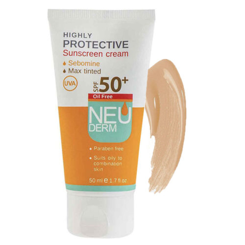 ضد آفتاب رنگی روشن SPF50 نئودرم