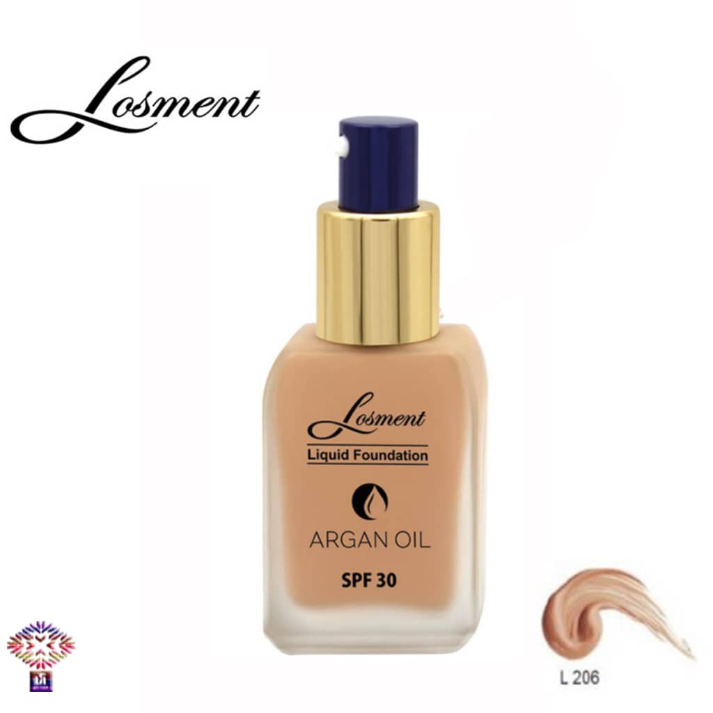 کرم پودر شیشه ای روغن آرگان لوسمنت SPF30 شماره L206