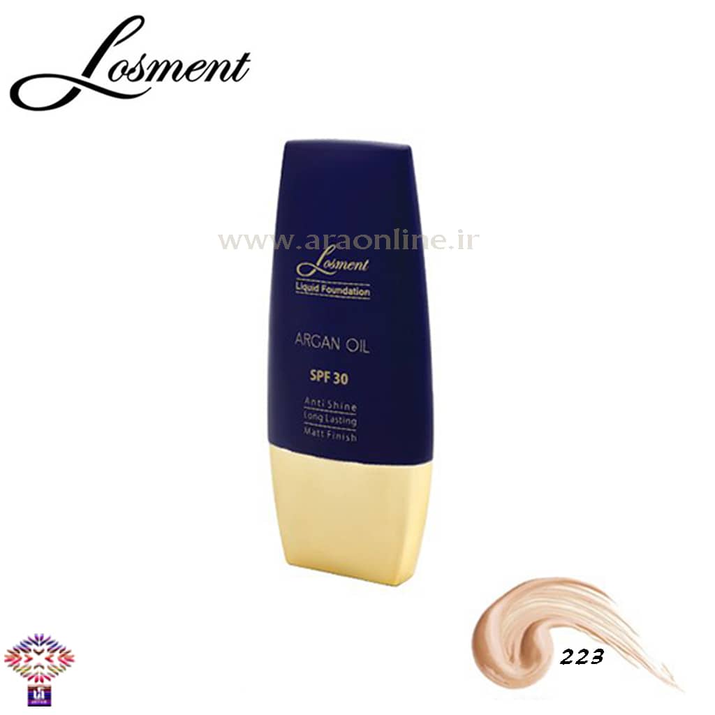 کرم پودر تیوپی SPF30 لوسمنت حاوی روغن آرگان و آلوئه ورا شماره L223