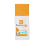 فلوئید ضدآفتاب بی‌رنگ مای SPF50 با بسته‌بندی سبک و کاربردی