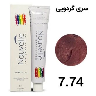 رنگ مو گردویی شماره 7/74 نوول