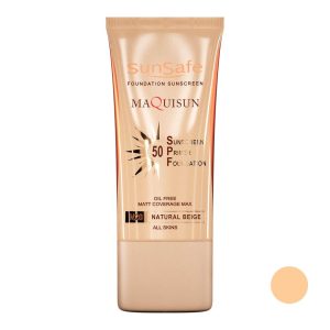ضد آفتاب مکی سان SPF50 رنگ بژ طبیعی سان سیف N20
