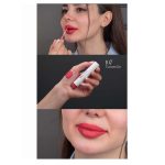 شاماش رژلب 107 - نمای نزدیک از رژلب شاماش 107 با بافت کرمی و رنگ جذاب