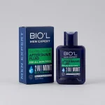 افتر شیو ادکلنی آنتی باکتریال خنک کننده مینت بیول | Biol مناسب برای پس از اصلاح و ضد عفونی کننده پوست حجم 110 میلی‌لیتر