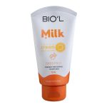 کرم مرطوب کننده حاوی شی باتر و شیر بیول | Biol مدل تیوپی مناسب برای انواع پوست و آبرسانی عمیق حجم 70 میلی‌لیتر