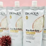 ماسک مو نرم‌کننده و تقویت‌کننده حاوی عصاره برنج بیوآکوا | Bioaqua مدل Rice Raw Pulp مناسب برای موهای خشک و آسیب‌دیده حجم 500 میلی‌لیتر